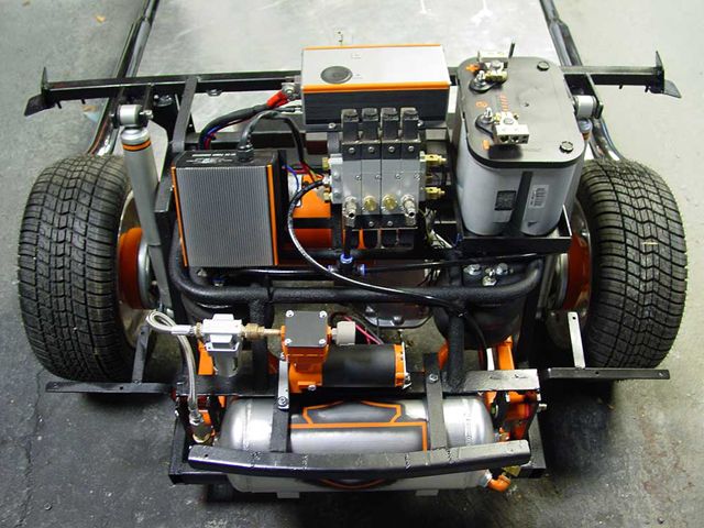 Electric Car Motor Inside an electric vehicle