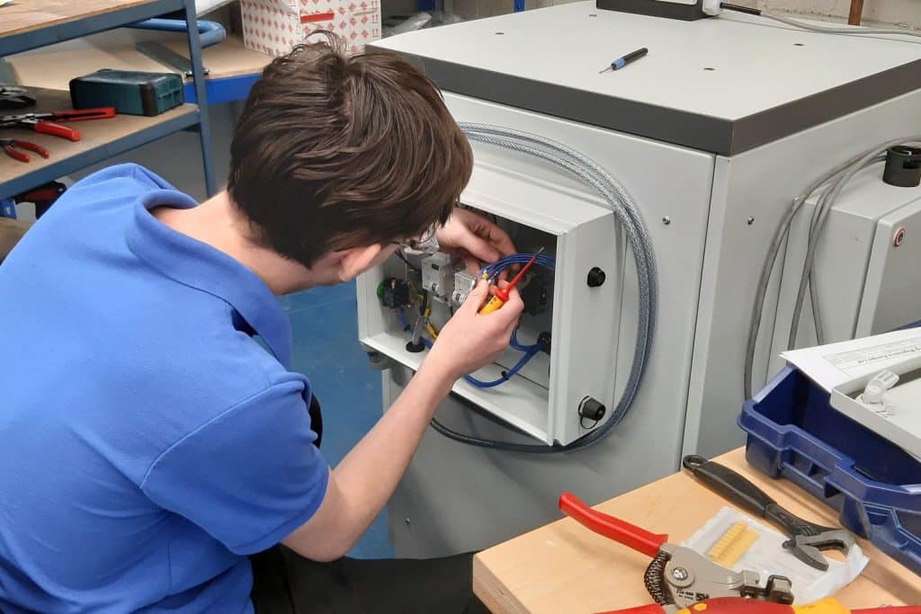 Ryan wiring the BMCL5030 magnetiser