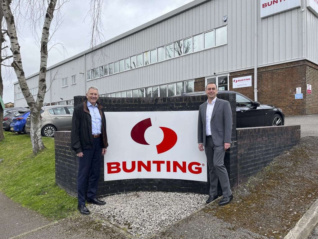 Bob Bunting and Simon Ayling outside Bunting-Berkhamsted