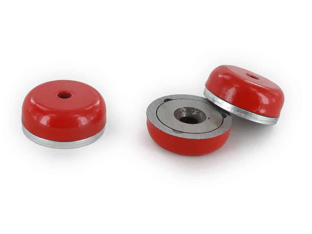 AlNiCo Pot Magnets, Red