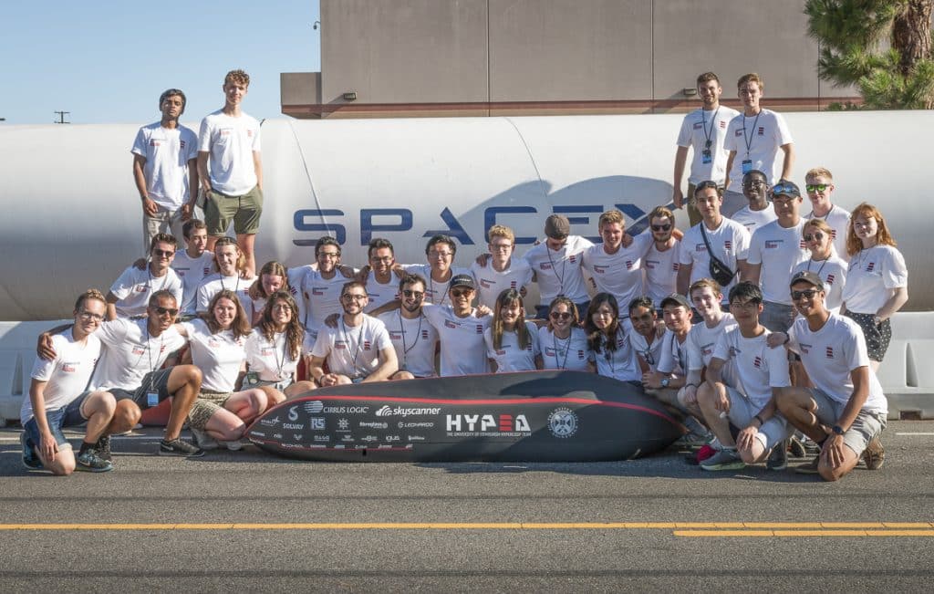 SpaceX Hyperloop Pod Competition and team
